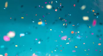 Confetti falling