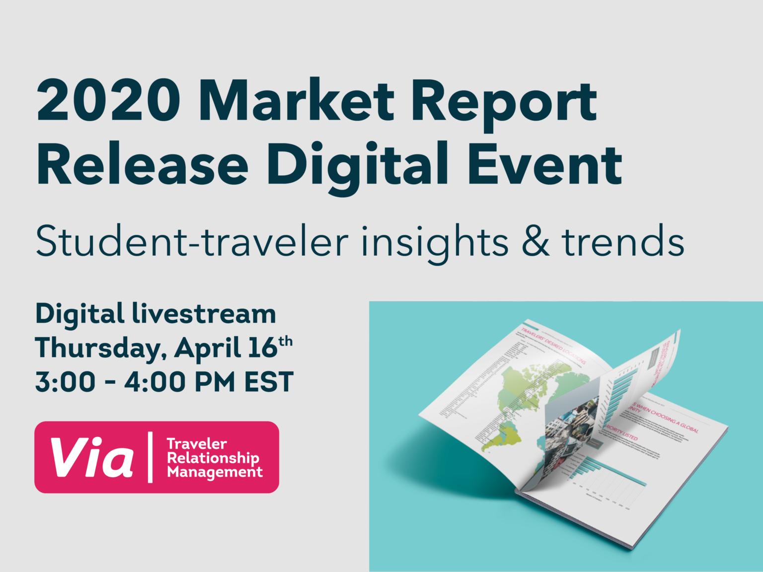 2020 Market Report Release Digital Event, April 16th, 3-4pm EST