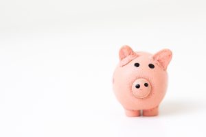 Image of a piggy bank on a table