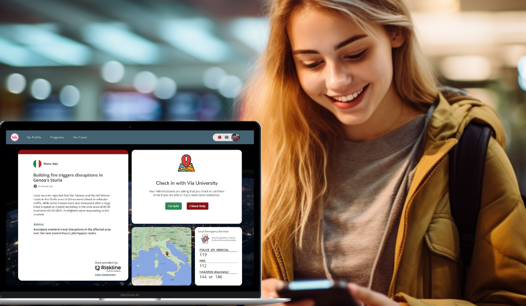 Enhancing Traveler Safety in Education Abroad with Via Risk Alerts