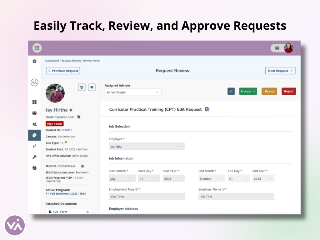Easily Track, Review, and Approve Requests