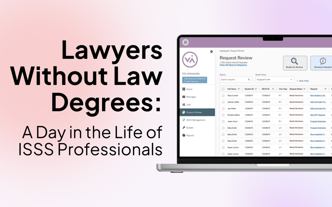 Lawyers Without Law Degrees: A Day in the Life of ISSS Professionals